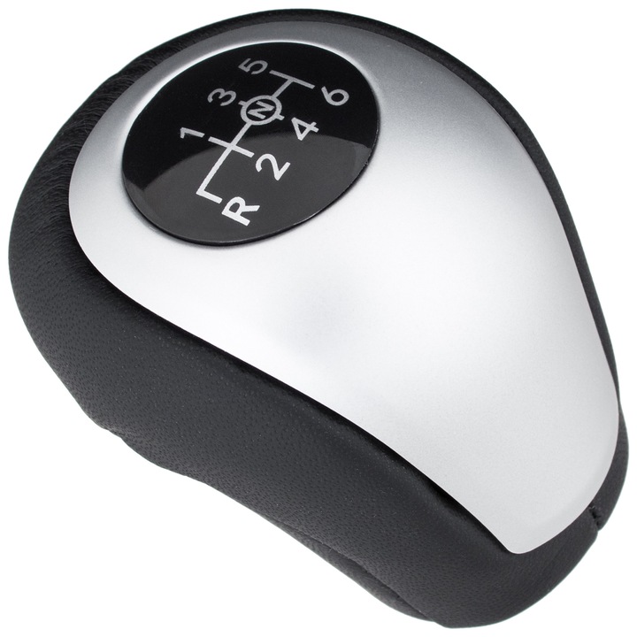 Sebességváltó gomb, Mercedes Sprinter B907 / B910 2018-hoz, MODECAR, fekete/ezüst, 6 sebesség