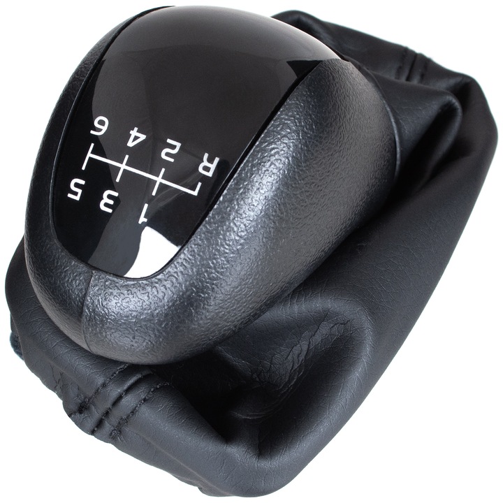 Маншон и топка за скоростен лост, Mercedes W203 C-Class, 6 скорости, Черен