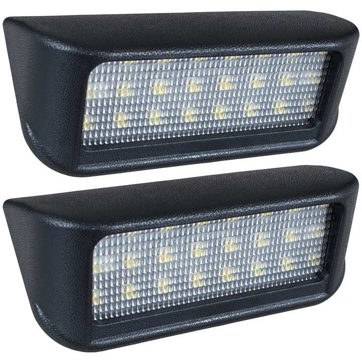 Lampi LED pentru iluminarea placutei de inmatriculare, MODECAR, 2 bucati, 24 LED-uri, compatibile cu Toyota Proace I II si Proace City