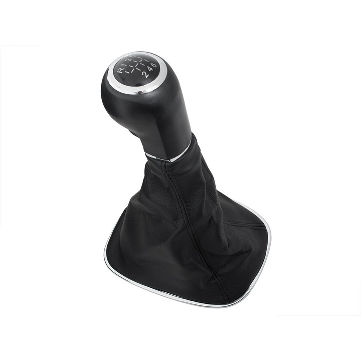 Sebességváltó gomb + kesztyűkészlet Opel Corsa D, 2006, fekete, 6 sebesség + R