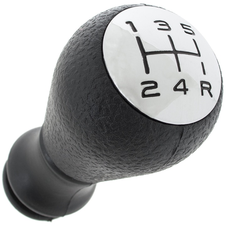 Sebességváltó gomb, Peugeot, fekete krómozott részletekkel, 14-15mm, MODECAR