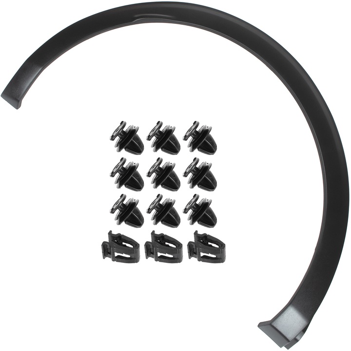 Hátsó szárny burkolat, MODECAR, Peugeot 3008, fekete, 93x51x7cm, szerelőkészlet