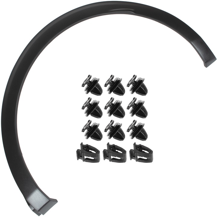 Bal hátsó burkolat Peugeot 3008, 2016, fekete, 93x51x7cm, készlet rögzítőkkel, MODECAR