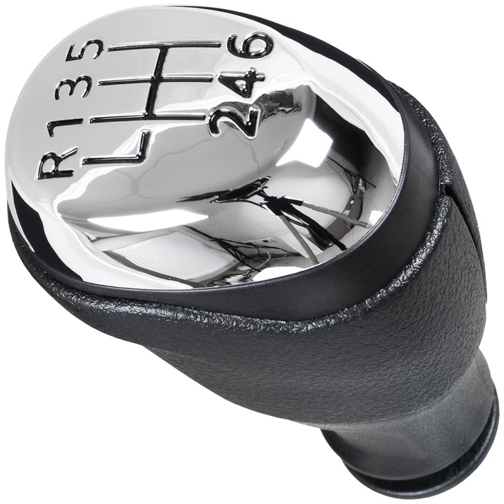 Modecar Sebességváltó gombok, Renault Clio IV, 2012-2020, fekete ABS, króm, 6 sebesség