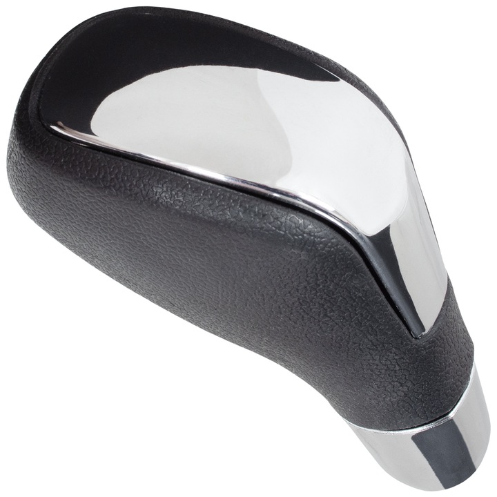 Manere schimbator de viteze, Renault Laguna III, negru cu detalii cromate, 10mm