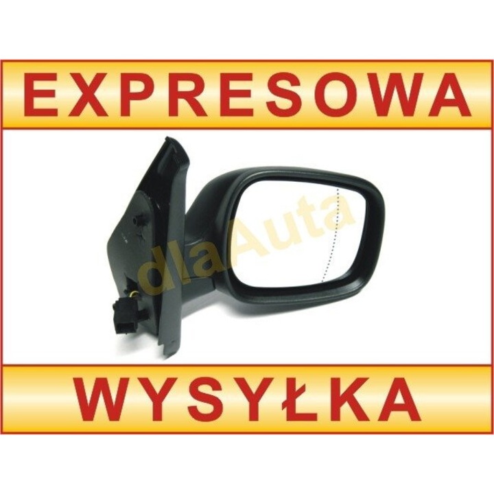 Oglinda auto, MODECAR, Renault Kangoo II, electrica, incalzita, dreapta, 31x26,5x14,5cm