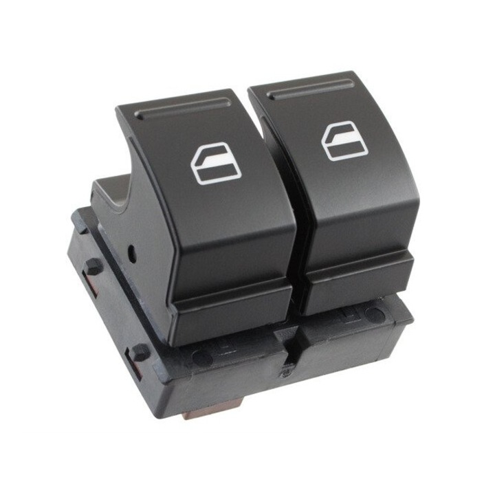 Elektromos ablakkapcsoló, MODECAR, dupla, bal + jobb, új, Skoda Fabia II, Octavia II, Roomster, Yeti