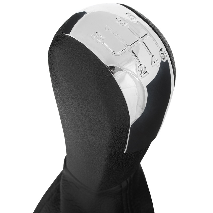 MODECAR, Sebességváltó gomb + vázhüvely Skoda Octavia II-hez, 2004-2011, fekete, új