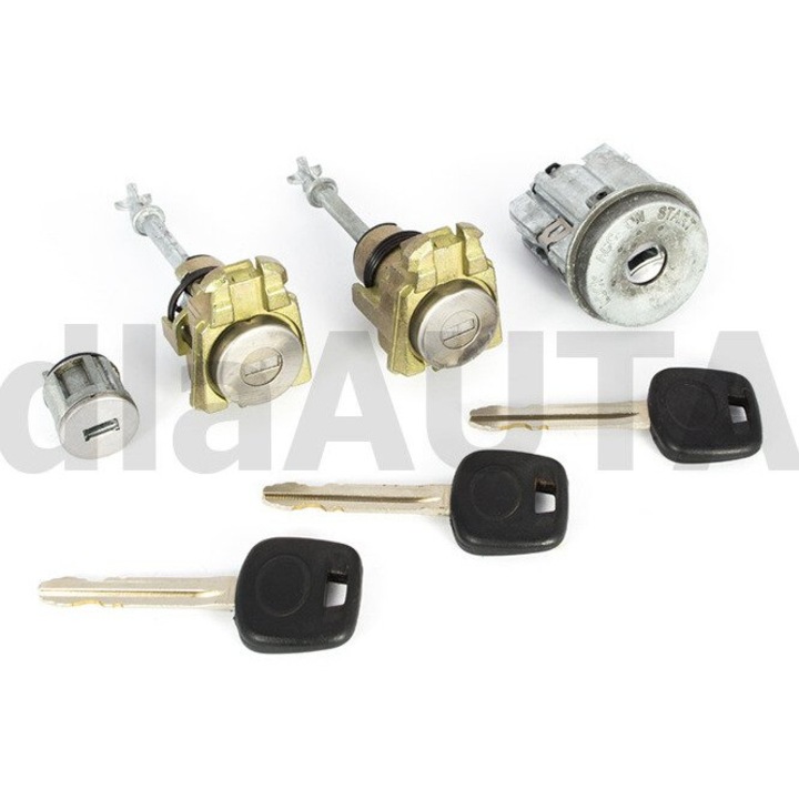 Set incuietori si contact, MODECAR, Toyota Hilux VII, 4 piese, 2005-
