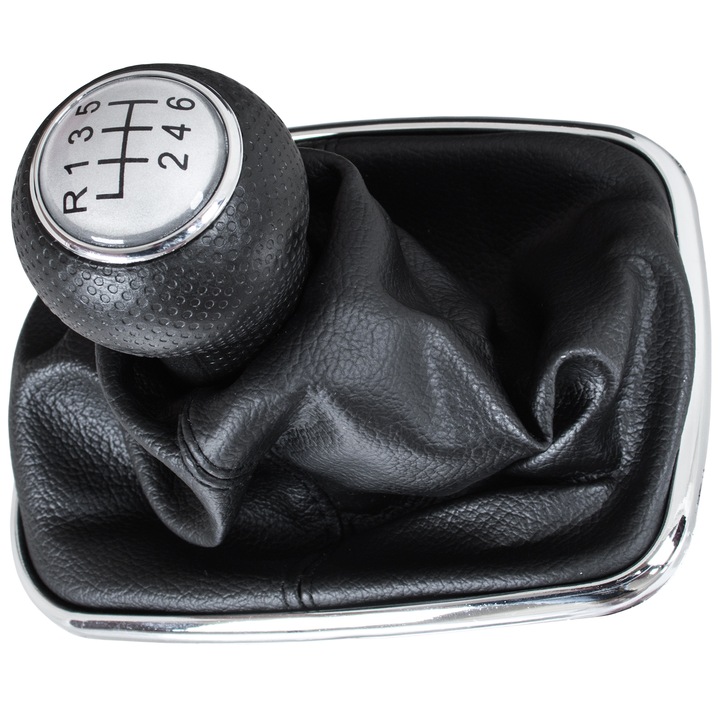 Sebességváltó gombkészlet, MODECAR, Golf IV/Bora, fekete, 6+R, 12mm