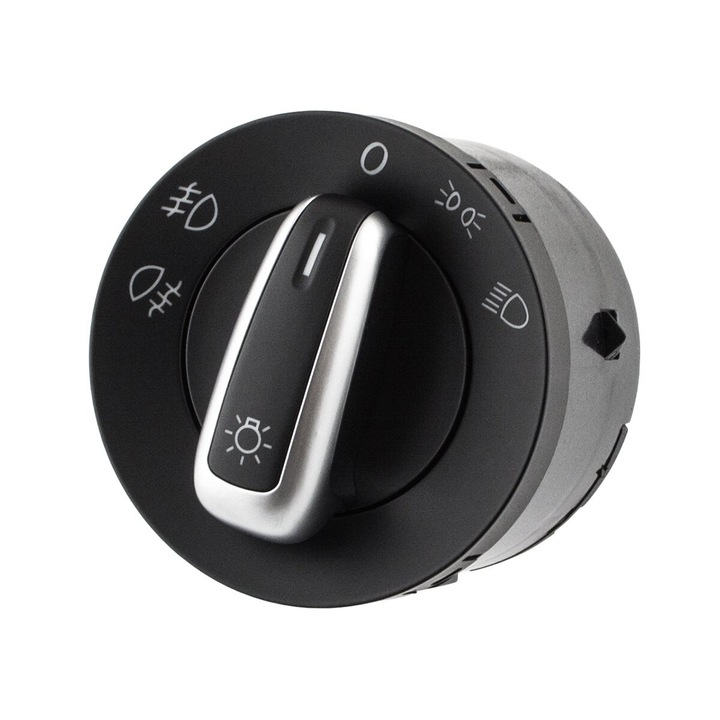 Comutator lumini Volkswagen Golf V, 2003-2009, cromat, nou
