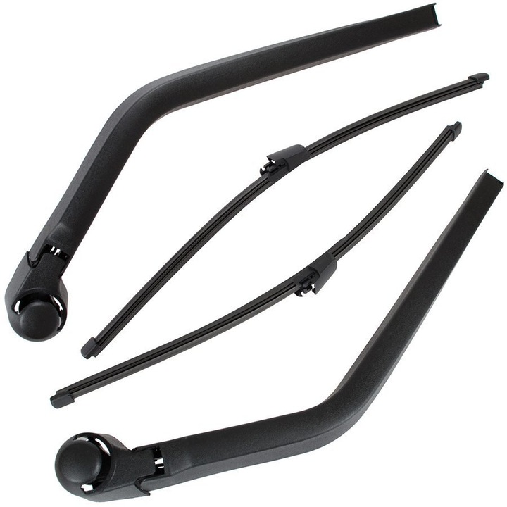 Комплект чистачки за VW T5 Transporter 2003-2015, M MODECAR, 2 рамена + 2 пера, 400 мм, ляво/дясно