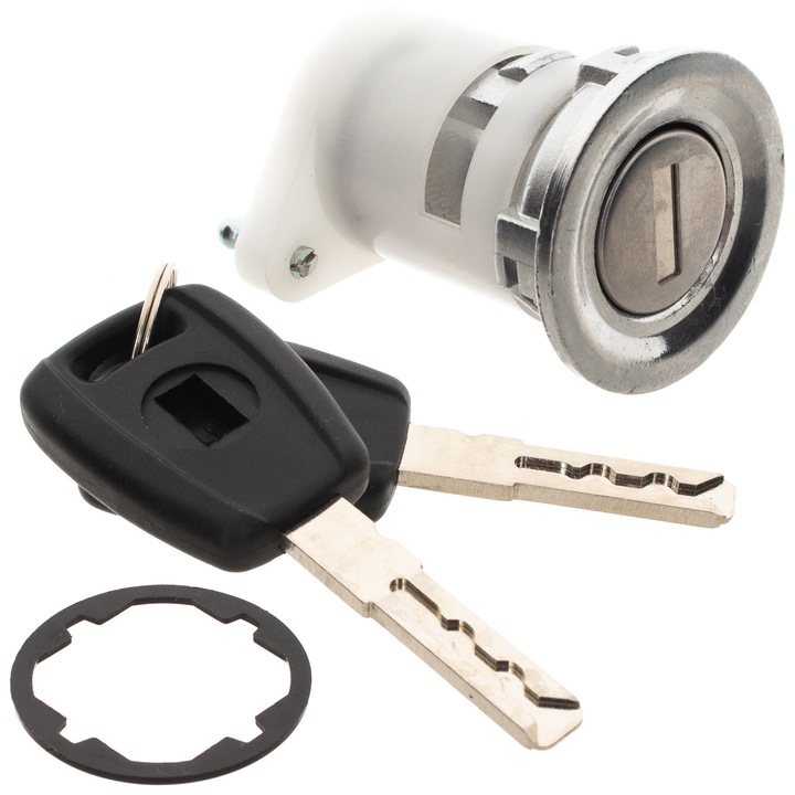 Jobb első ajtózár MODECAR, 1 pár kulcs, Fiat Ducato, Citroen Jumper, Peugeot Boxer, 2002-2006