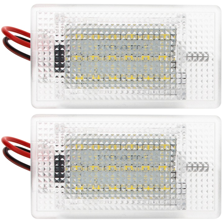 LED интериорни светлини, MODECAR, комплект 2 бр., 18 SMD диода, за Ford Escort Mk5 Mk6 Fiesta Mk3 Mk4 Mk5 Mk6 Mk7 Focus Mk1 FL Mk2 Granada Scorpio