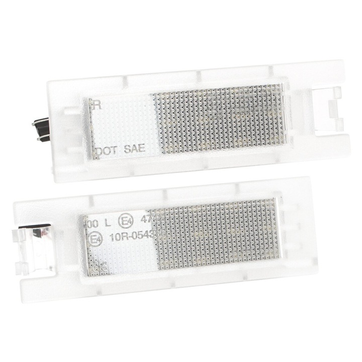 LED лампи за регистрационен номер MODECAR, 2 броя, 18 LED, Съвместими с Hyundai Tucson II ix35