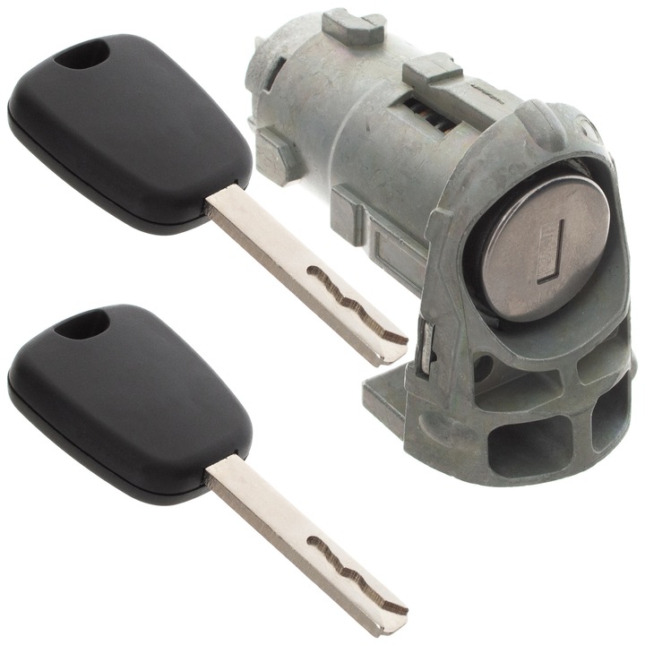 Ajtózár, MODECAR, kulcs nélkül, 2db kulcsos készlet, Renault, Opel, Nissan, Fiat kompatibilis