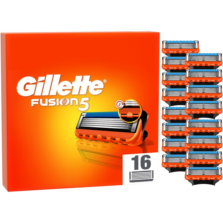 Rezerve aparat de ras Gillette Fusion Manual, 16 buc