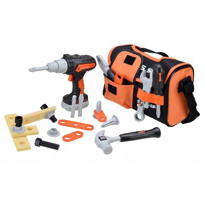 Set unelte pentru copii, Norimpex, 25 elemente, torba practica, multicolor
