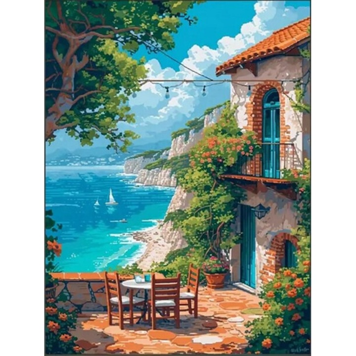 Kit artizanat mozaic oceanic, Norimpex, 40x30cm