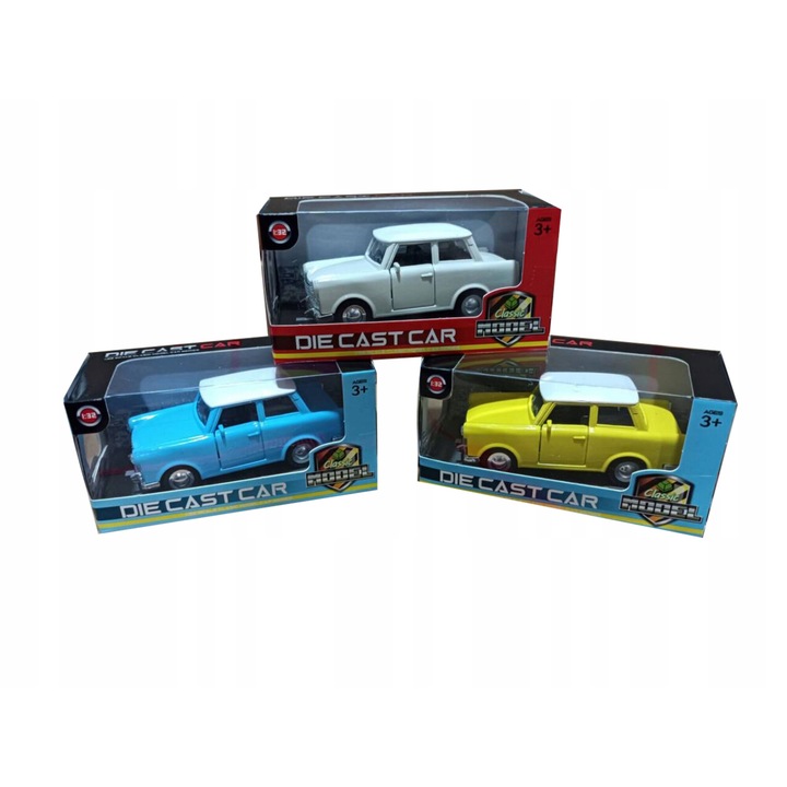 Norimpex Trabant kisautó nyitható ajtókkal, többszínű, 10x5x4cm