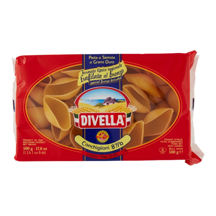 Makaron Formati Speciali Conchiglioni 500g, Divella, mare