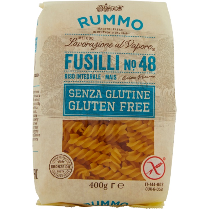 Безглутенови фузили №48 400гр - Rummo, спираловидни, универсални