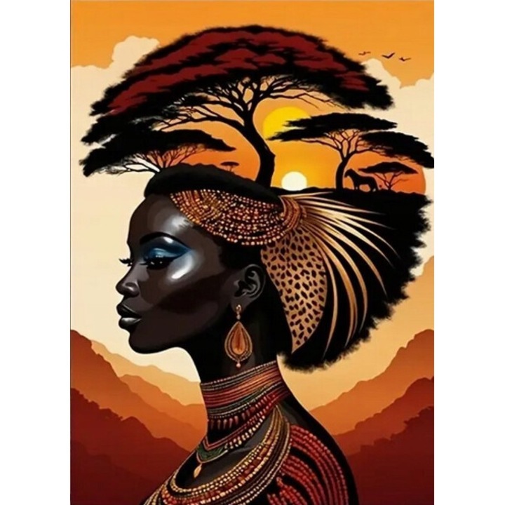 Kit artizanat Norimpex, 30x40 cm, design femeie, activitate creativa