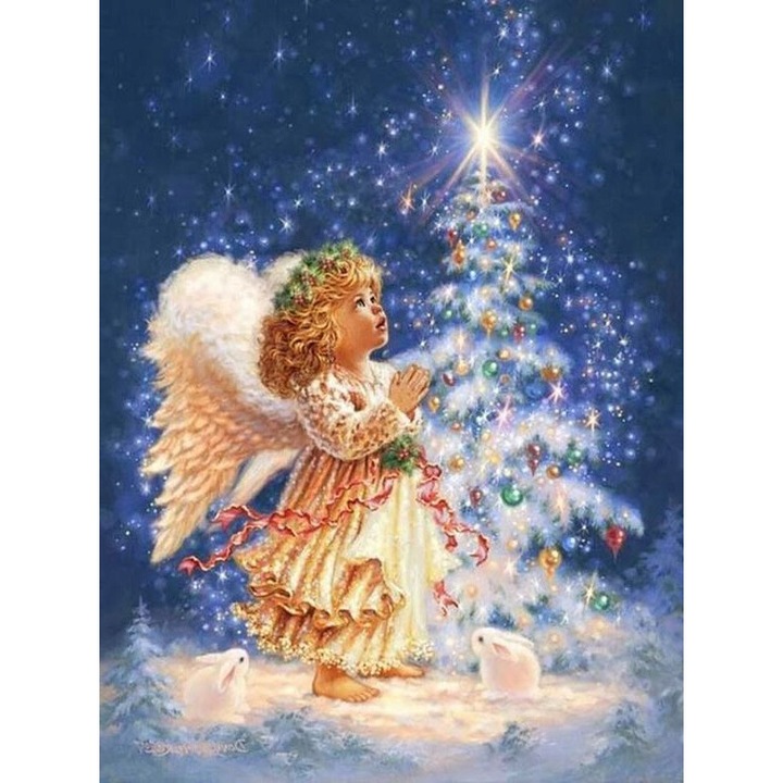 Kit artizanat Norimpex, brad si prima stea, 40x30 cm