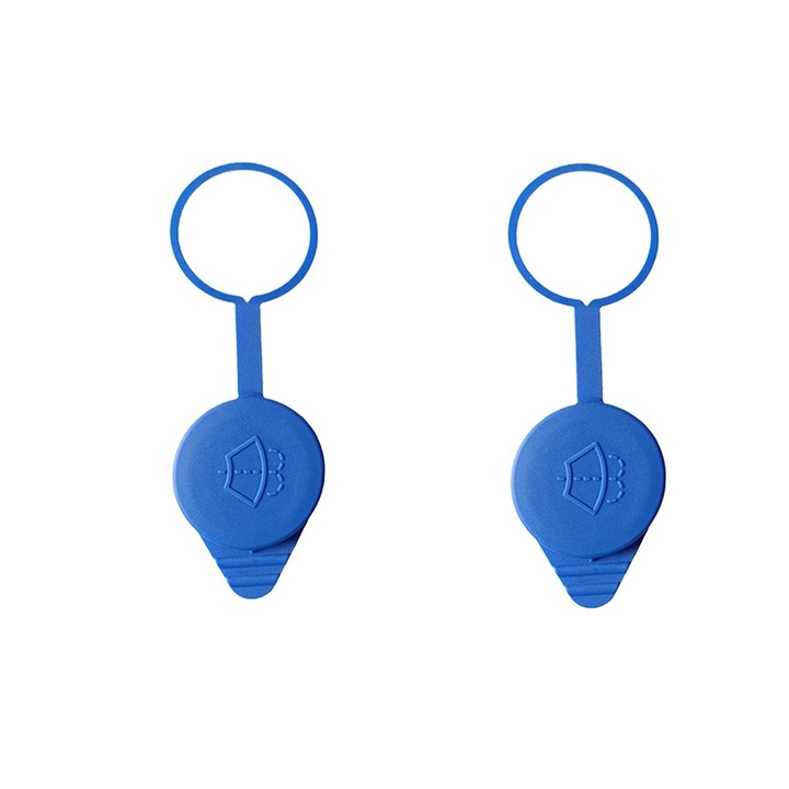 Capace rezervor lichid spălare parbriz set 2 buc, Sunmostar, albastru, 51mm