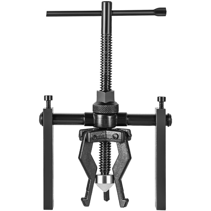 Extractor interior presa rulmenti, Minetgnon®, Cu filet si brate, Reglabil 16-45 mm, Rezistent la coroziune, Otel carbon, Lungime 200 mm, Negru