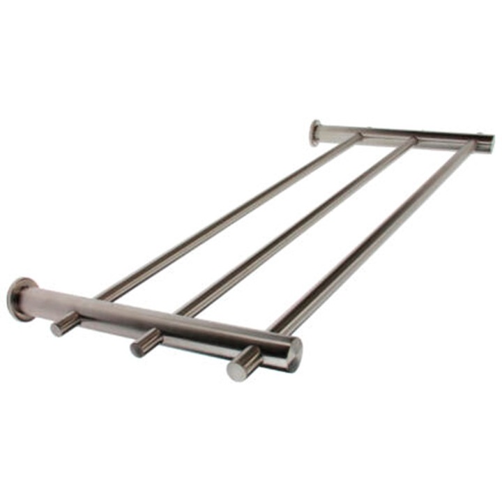 Előszoba kabáttartó, SAM, 90x30 cm, INOX