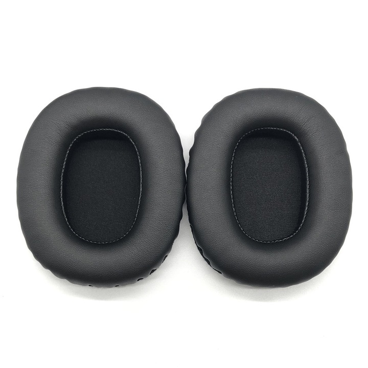 Husa pentru casti, Sunmostar, piele sintetica, neagra, 100x80x25mm, set 1 pereche