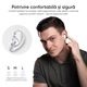 Casti wireless bluetooth cu anularea zgomotului imbunatatita, Audio, Fara fir, Afisaj Digital, Bluetooth 5.3, Autonomie 42 ore, Microfon HD, Control tactil/touch, Latenta de 45 ms, Rezistente la apa, Sport, Compatibilitate Universala, Alb