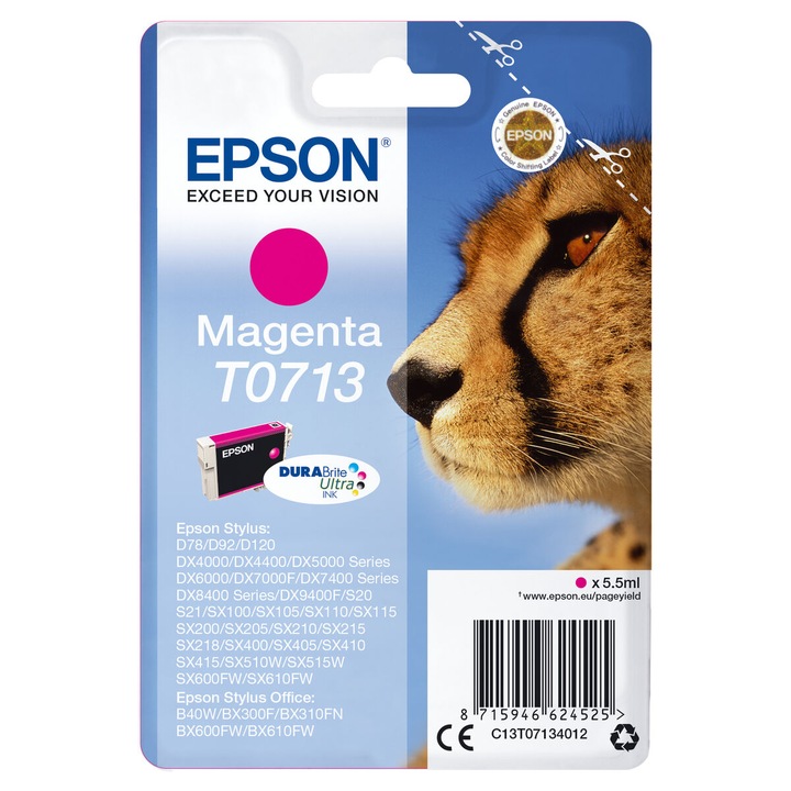 Eredeti Epson C13T07134012 Magenta tintapatron