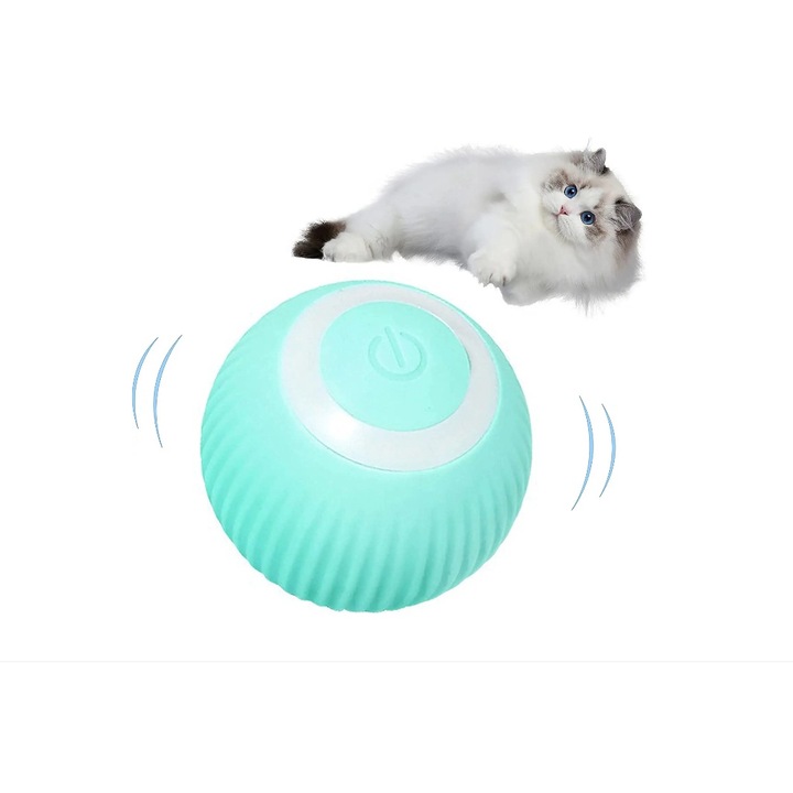 Умна играчка за котка, carrlinechoo, пластмаса, зелено