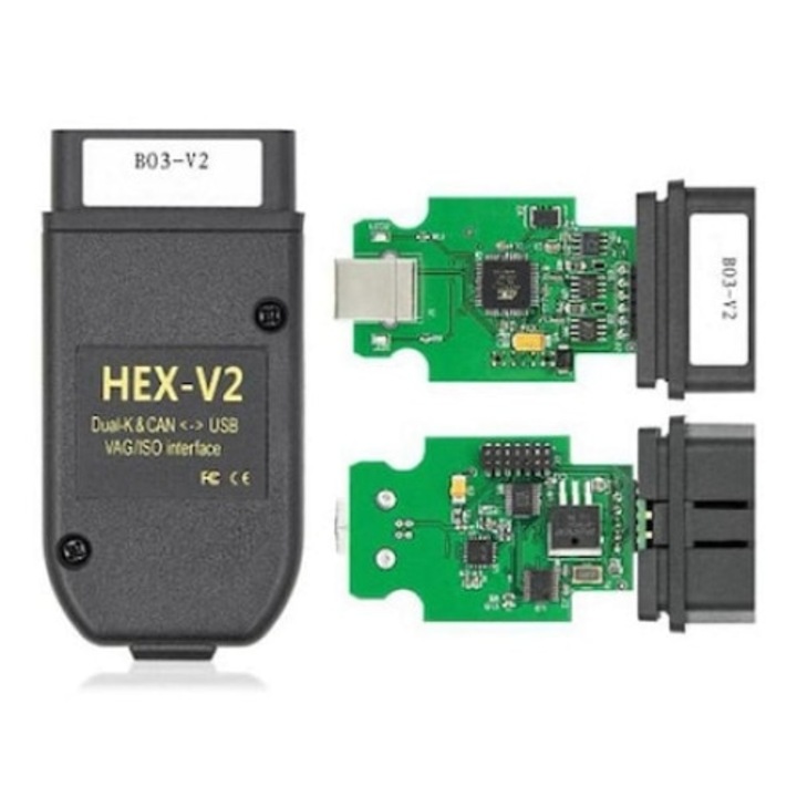 Диагностично оборудване Vag-Com, Vcds Premium, универсално, включен софтуер, черно