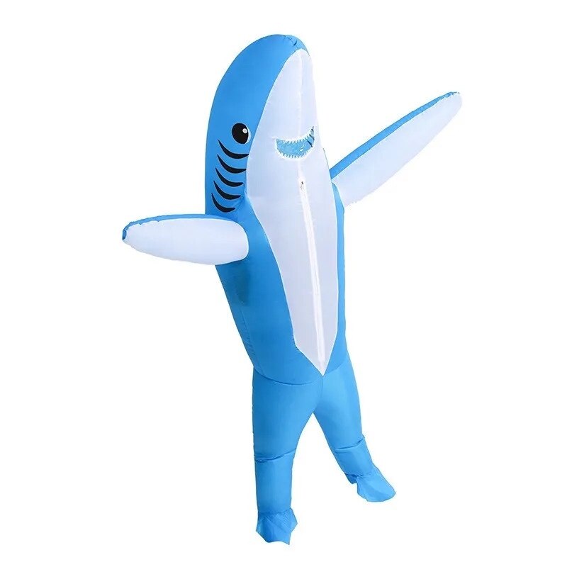 Costum Gonflabil De Rechin Set Costum De Carnaval Fibra Poliester Costum Gonflabil De Rechin Set Costum De Carnaval Fibra Poliester