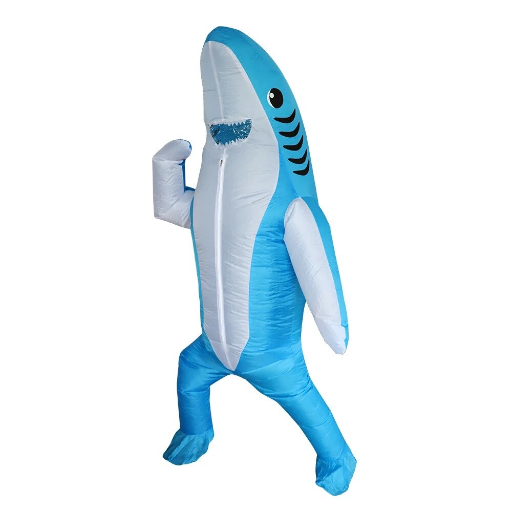 Costum Gonflabil De Rechin Set Costum De Carnaval Fibra Poliester Costum Gonflabil De Rechin Set Costum De Carnaval Fibra Poliester