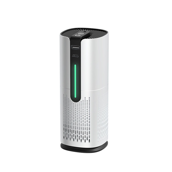 Въздухопречиствател за кола, звездно небе, сензорни бутони, USB-C