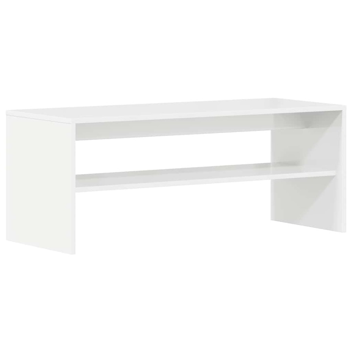 VidaXL magasfényű fehér forgácslap TV-szekrény 100 x 40 x 40 cm 11.15 kg