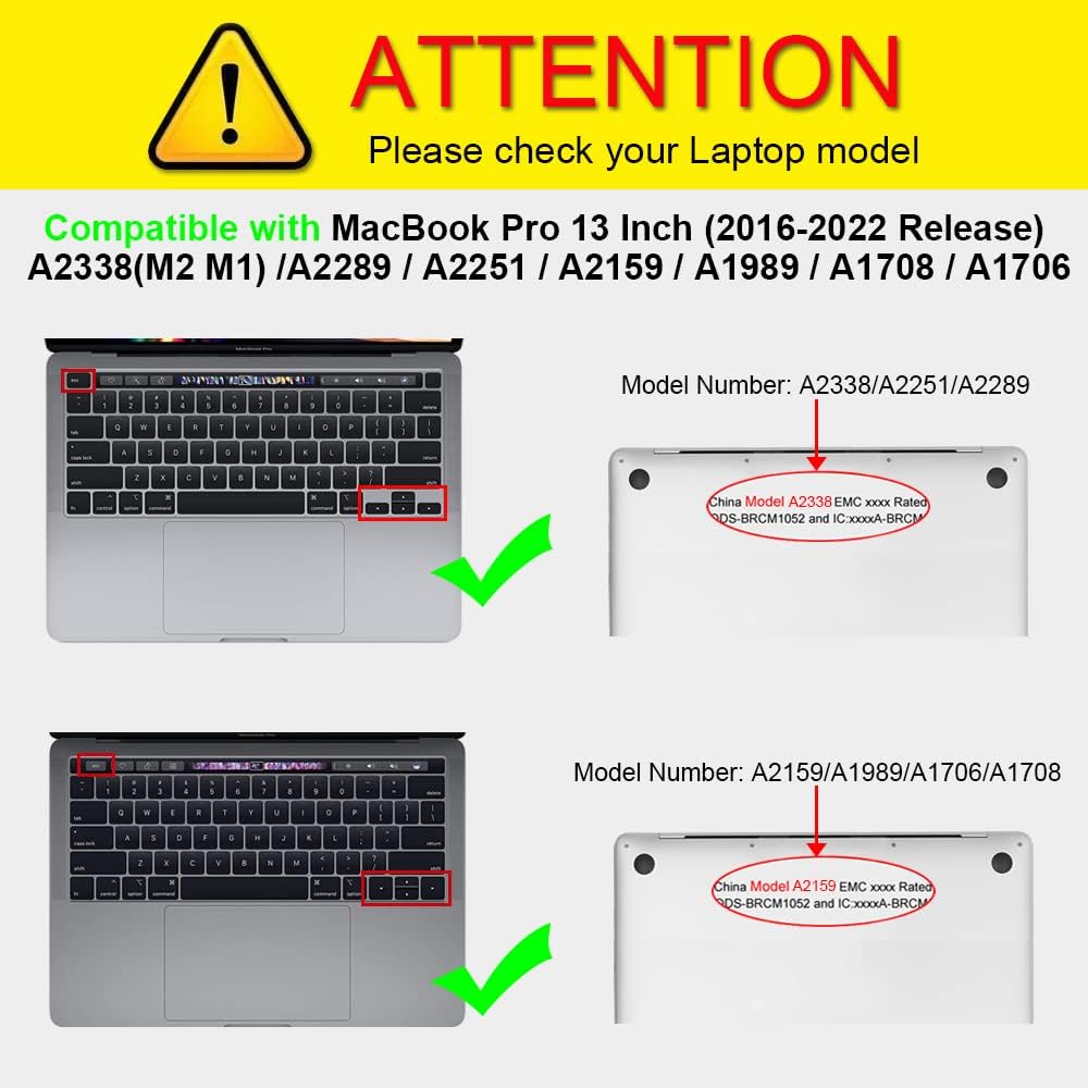 Husa laptop Generic, compatibila MacBook Air 13.6-inch, transparenta, rezistenta la zgarieturi, PVC