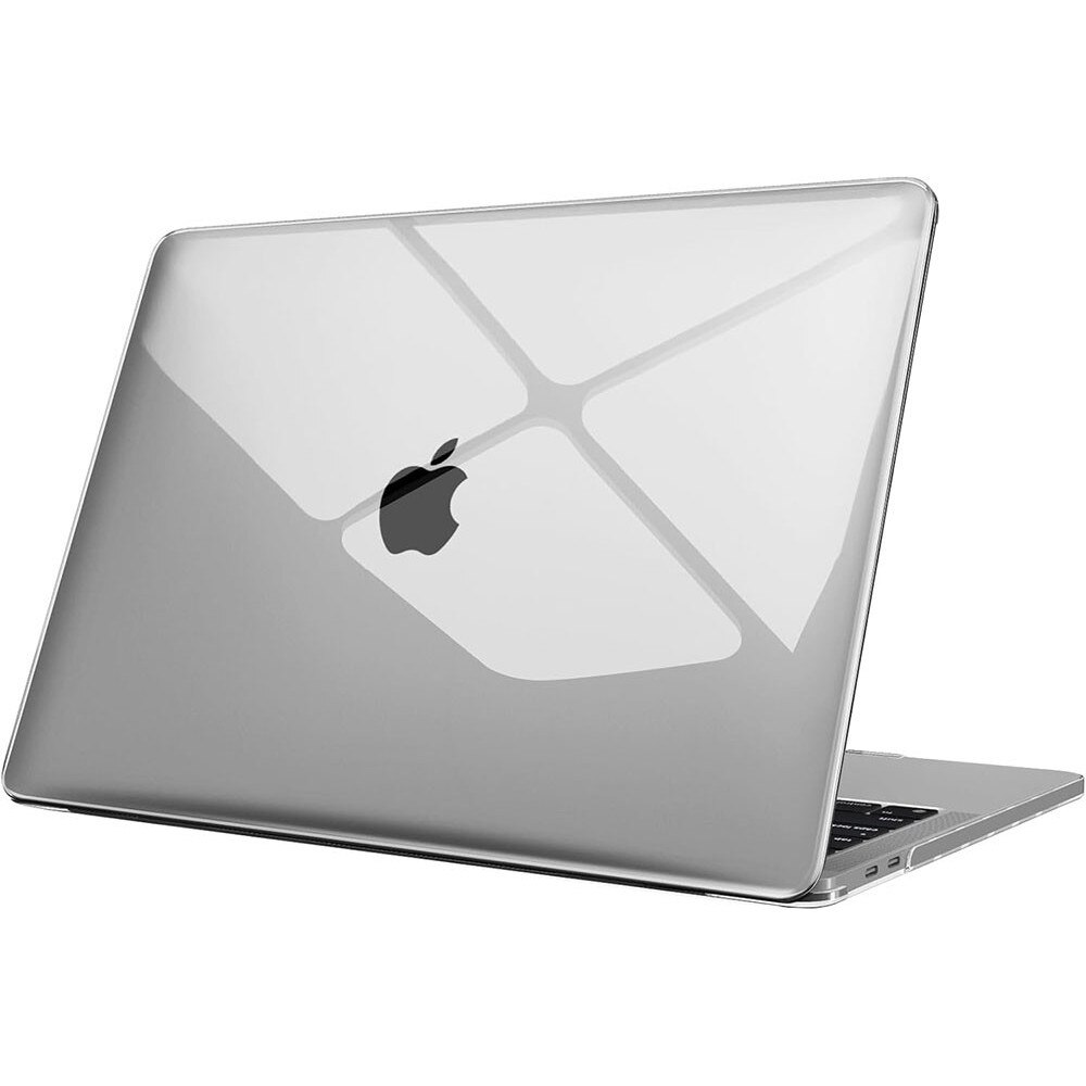 Husa laptop Generic, compatibila MacBook Air 13.6-inch, transparenta, rezistenta la zgarieturi, PVC