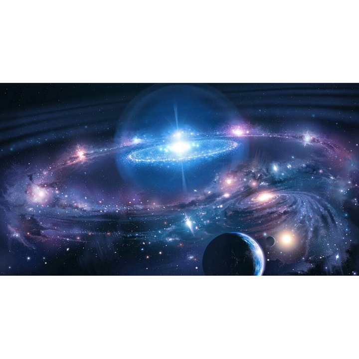 Подложка за мишка Starry Sky, многоцветен дизайн, размери 300x700x2mm, неплъзгаща се основа