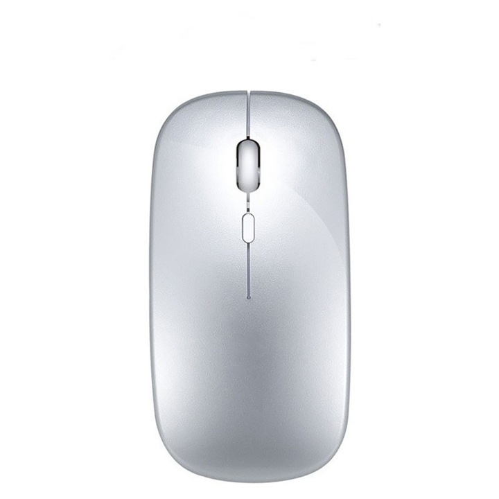 Mouse wireless, Generic, DPI ajustabil 1000/1200/1600, Bluetooth 5.2, Sky Silver