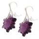 Cercei din argint cu Elements Amethyst edelweiss 18