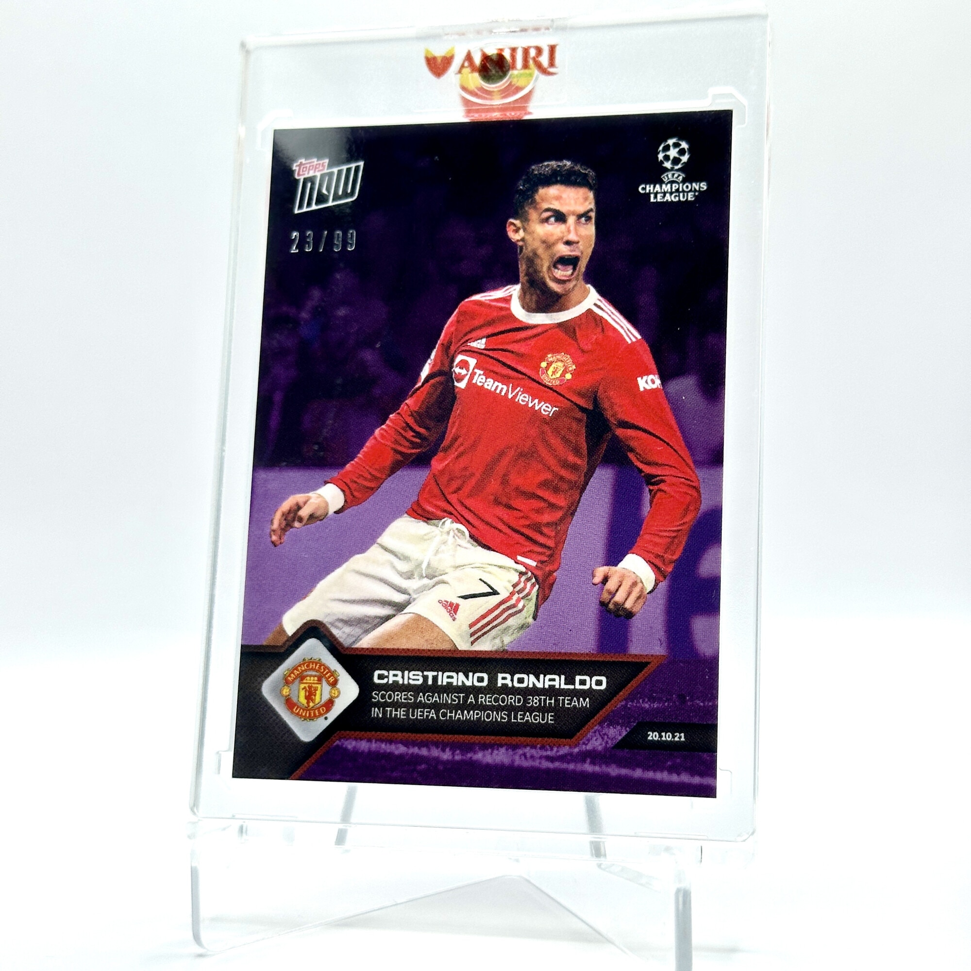 Cartonas de fotbal Topps Cristiano Ronaldo 23 din 99 din colectia