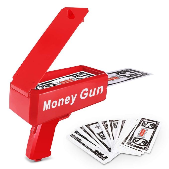 Jucarie interactiva, Pistol de bani Supreme Money Gun, pentru