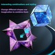 Set cub Rubik, Jucarii magnetice interactive, 72 variatii, Puzzle-uri 3D, Copii si adulti, Rosu si albastru inchis