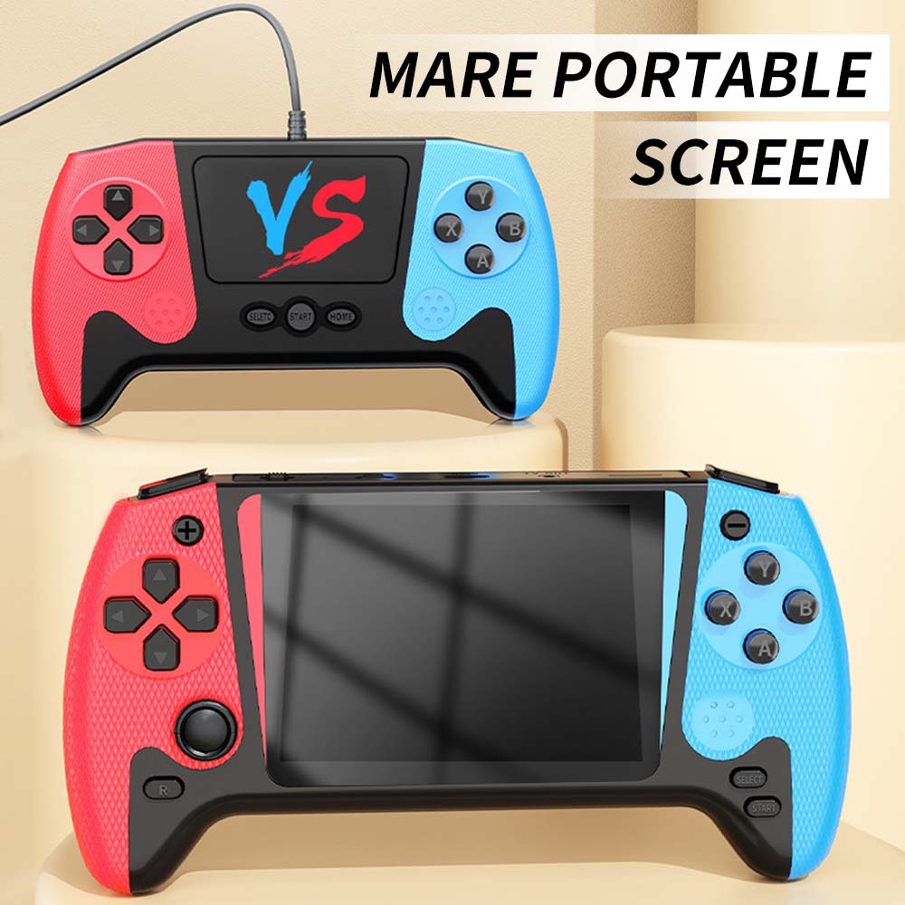 Consola de Jocuri Portabila Dual Rocker Gameplayer,, Tressino, 500+ Jocuri Preinstalate, Ecran 3.5" HD 1024x600, Conexiune HDMI TV, Baterie 1200mAh, 2 Playeri Simultani, Pentru Copii/Adulti