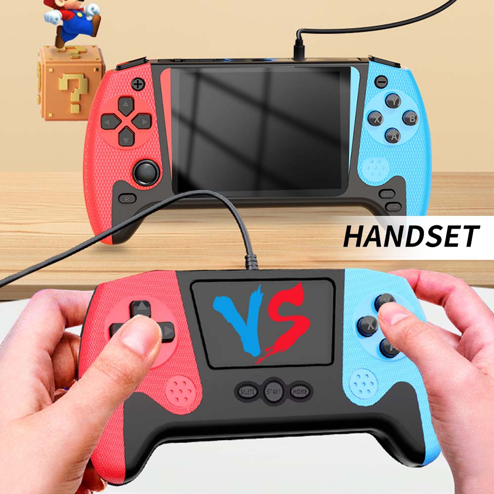 Consola de Jocuri Portabila Dual Rocker Gameplayer,, Tressino, 500+ Jocuri Preinstalate, Ecran 3.5" HD 1024x600, Conexiune HDMI TV, Baterie 1200mAh, 2 Playeri Simultani, Pentru Copii/Adulti